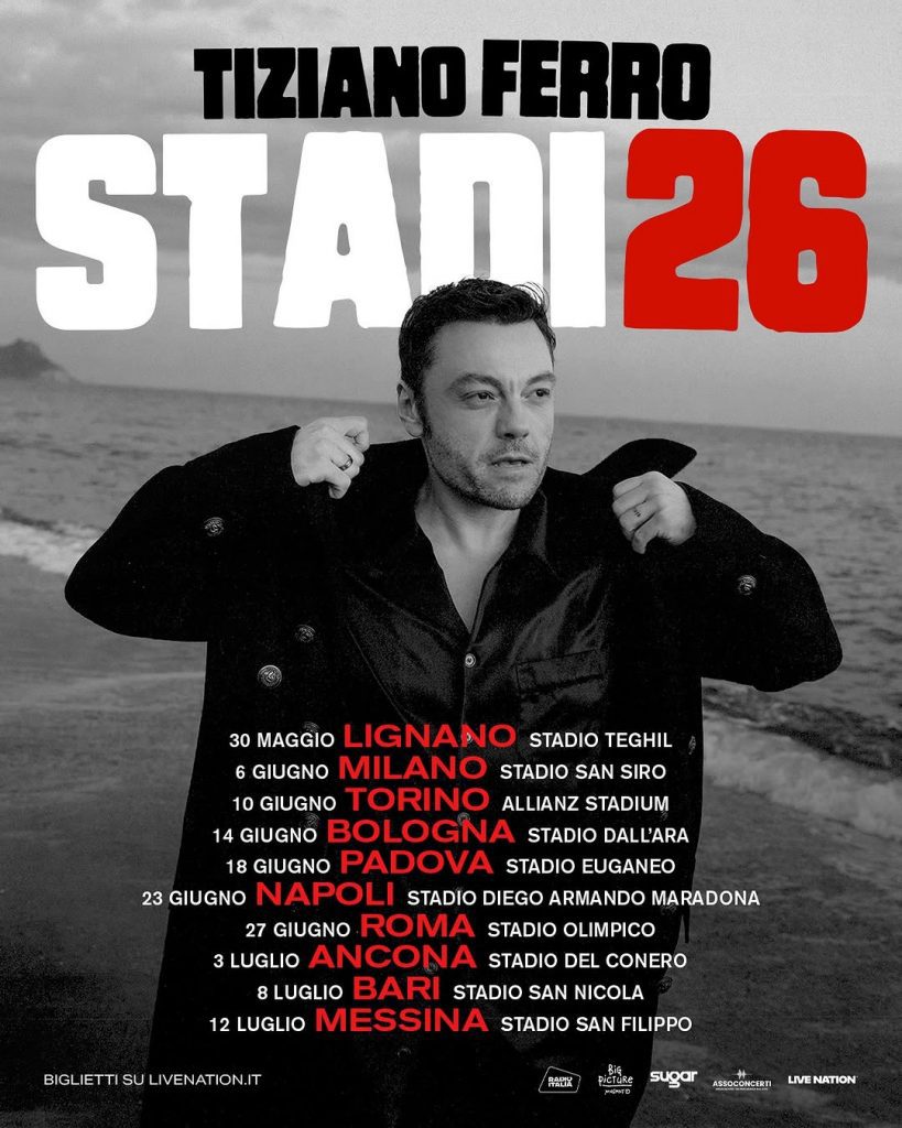 Tiziano Ferro torna negli stadi: la musica che unisce l’Italia 1 Tiziano Ferro torna negli stadi: la musica che unisce l’Italia