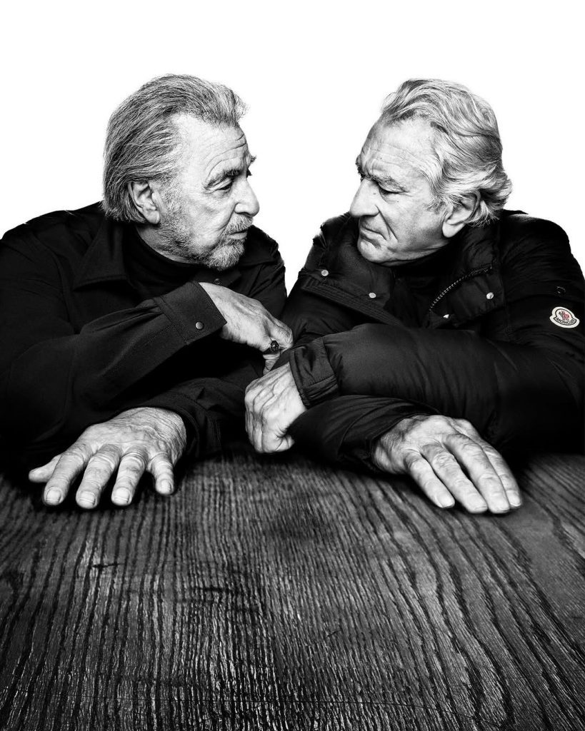 Internet parla solo di loro: Al Pacino e Robert De Niro protagonisti della nuova campagna Moncler