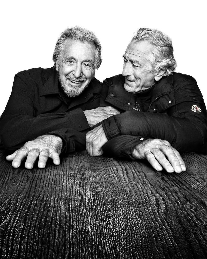 Internet parla solo di loro: Al Pacino e Robert De Niro protagonisti della nuova campagna Moncler