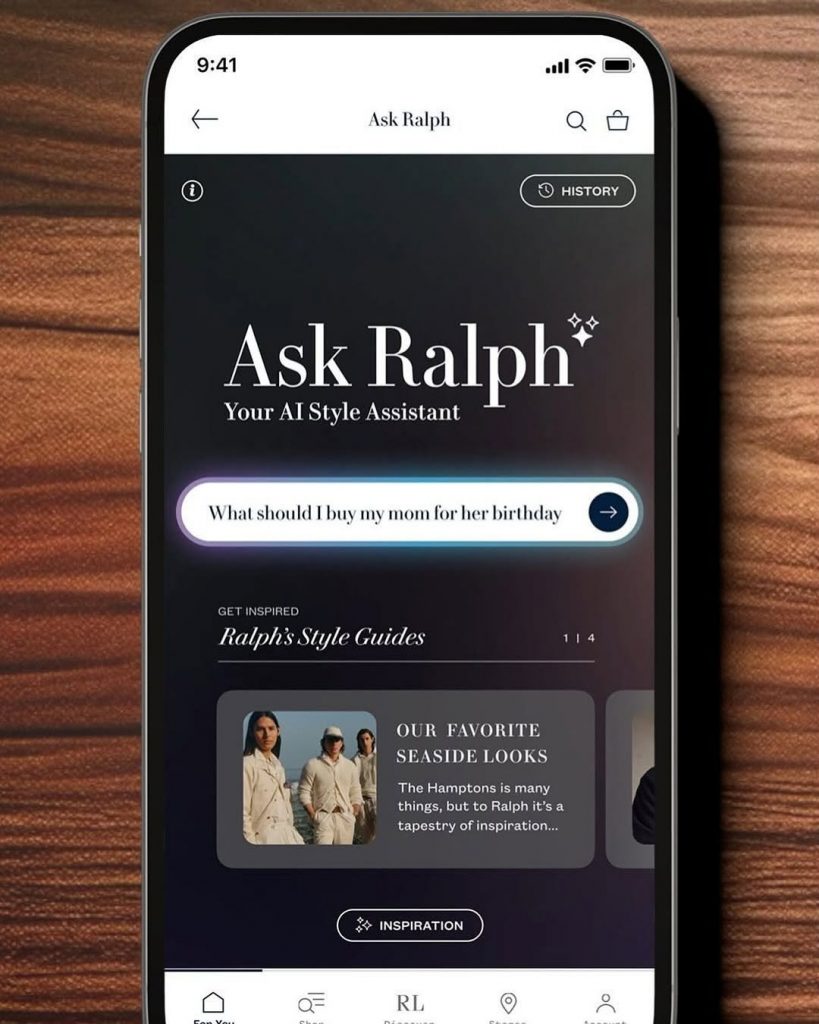 Tutti parlano di “Ask Ralph”, il nuovo stylist AI di Ralph Lauren 1 Tutti parlano di “Ask Ralph”, il nuovo stylist AI di Ralph Lauren