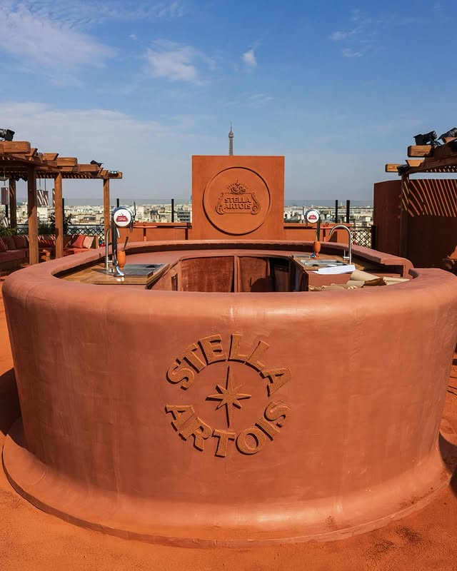 Stella Artois trasforma la terra battuta del Roland Garros in un rooftop da sogno